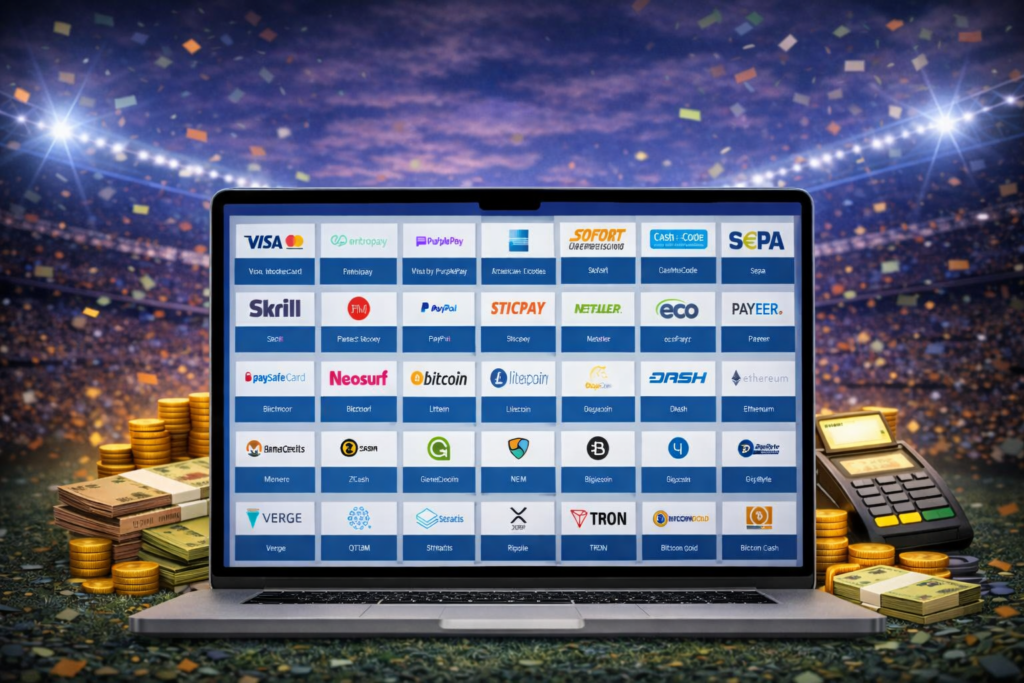 1xbet payment methods on laptop with cards, e-wallets and cryptocurrencies